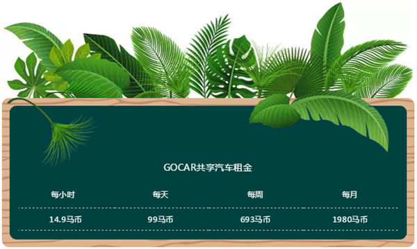 GOCAR共享汽车租金