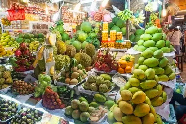 马来西亚各种各种的热带水果