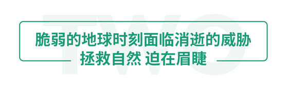 脆弱的地球面临消失的危险，需要拯救自然