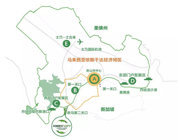 森林城市地理位置展示